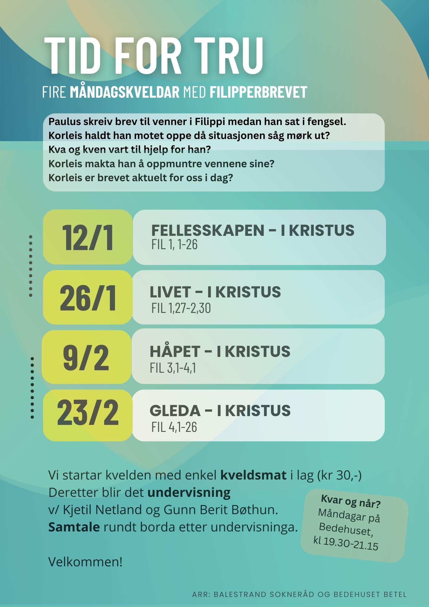 Plakat for Tid for tru 2026 i jpg-format.